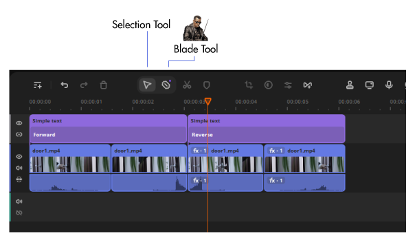 Movavi Selection and Blade tools overview